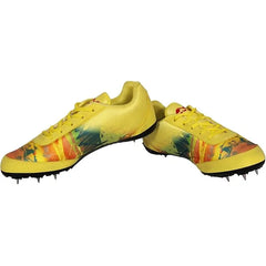 Nivia Zion-1 Running Spikes Shoes Yellow 40 EU