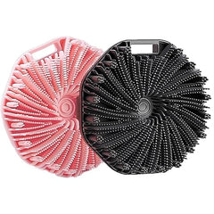 Silicone Body Scrubber Brush, 2in1 for Exfoliating Wet or Dry Skin Body Wash Bath Shower Tool, with Super Soft Manual Facial Cleansing Brush Scrubber