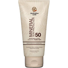 Australian Gold Mineral Body Lotion Sunscreen SPF 50 | Nude Tint, 5 Fl Oz