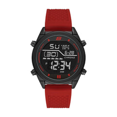 Skechers Casual Digital Watch for Men - Red