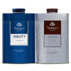 Yardley London Twin Talc Men- (2 X 250 Gm)Equity + Arthur