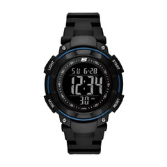 Skechers Casual Digital Watch for Men - Ruhland Black/Blue
