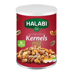 Halabi Mix Kernels Mixed Nuts , Cashews, Almonds, Pistachios, Macadamia, Pecans, Hazelnuts - Healthy Baked Snacks - 400g