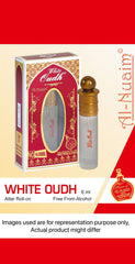 Al Nuaim Eco series | White Oudh 6ml | Alcohol Free Attar Roll On | Concentrated Perfume Oil | Premium-Grade Oriental Attar | Long Lasting Fragrance