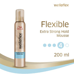 WELLAFLEX FLEXIBLE EXTRA STRONG HOLD MOUSSE - 200ml