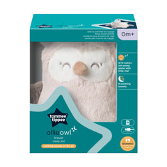 Tommee Tippee Mini Travel Sleep Aid with CrySensor, 6 Soothing Sounds, USB-Rechargeable and Machine Washable, Ollie The Owl