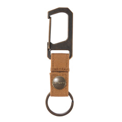 Carhartt unisex adult Nylon Duck Key Keeper, Durable Keychain With Self-locking Clip Wallet, Nylon Duck (Carhartt Brown), One Size US