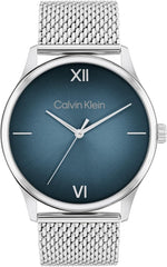 CALVIN KLEIN MEN'S BLUE DIAL STAINLESS STEEL BRACELET WATCH - 25200450