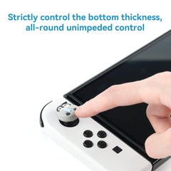 GeekShare Cute Silicone game console Thumb Grip Caps Kawaii Polar Animal Theme Thumbstick Caps Joystick Cover Compatible with Switch/OLED/Switch Lite - 2Pairs/4PCS - Penguin & Seal