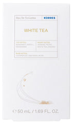 KORRES WHITE TEA Eau de Toilette for Women, Floral & Fresh Fragrance with Delicate Jasmine Fragrance, Vegan, 50 ml