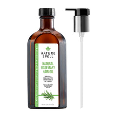 Nature Spell Rosemary Oil for Hair with Easy Pump Oil Dispenser 150ml Rosemary Oil for Hair Growth, Treat Dry, Damaged Hair to Fight Hair Loss with