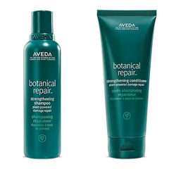 Aveda Botanical Repair Strengthening Shampoo & Conditioner Gift Set Strengthens & Repairs Damaged Hair Helps Prevent Breakage Bond-Building Silicone Free Includes 2 Full Size Products