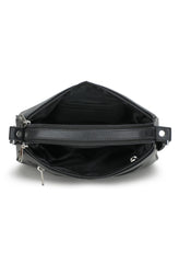 K London Real Leather Shoulder Bag | Bag For Mobile Phone| Mini Bag For Women & Girls | Shoulder Bag (Black) (2203_Black)