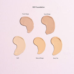 W7 | HD Foundation | Rich and Creamy Matte Formula | Medium Lasting Coverage | Available in 20 Shades | Early Tan | Cruelty Free, Vegan Liquid Foundation Makeup by W7 Cosmetics