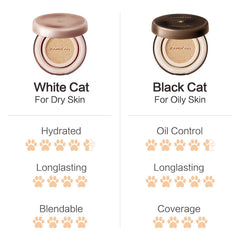 CARSLAN Moisture Air Cushion Cream Face Foundation Makeup, Lightweight, Full Dewy Coverage, Builable Glow, Finish Foundation with Hyaluronic acid, P01 Fair Pink For Dry Skin (Refill Included)