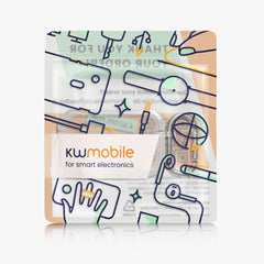 kwmobile Earphones Case Compatible with Technics EAH-AZ100 - Crystal TPU Two-Part Earbuds Case - Transparent