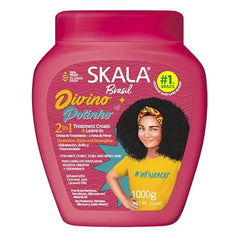SKALA Expert Creme de Tratamento 2 em 1 Crespinho Divino 1 Kg Divine Little Curls 2 in 1 Treatment Cream Net 33.81 Oz