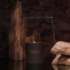 Benevolence LA Oud Wood Scented Candle for Men & Women | 6 oz Scented Candles for Home Scented | Natural Soy Candles Gifts for Women | 35 Hour Burn Aromatherapy Candle | Summer Candles
