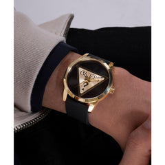 GUESS Men's Analog Watch with Black Dial-GW0781G4 Black, Black, Black, strap