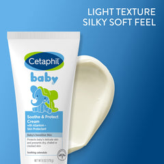 Cetaphil Baby Soothe & Protect Cream with Allantoin Skin Protectant | 6 oz | Prevents Dry, chaffed or ed Skin | Baby Cream moisturizes for 24 Hours | Non-Greasy (Packaging May Vary)