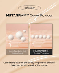 THESAEM Cover Perfection Concealer Foundation - 24H Coverage, Light Liquid Texture - Ideal for Oily, Combination Skin, Provides Semi-Matte, Smooth Finish, 1.01 fl.oz. (1.0 Clear Beige)