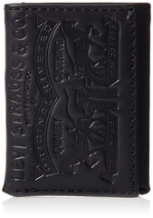 Levi's Men's RFID Trifold Wallet - Sleek and Slim Includes ID Window and Credit Card Holder - Black