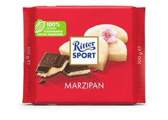 Ritter Sport Marzipan Chocolate, Almond, Chocolate, Dark Chocolate - 100g
