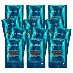 Malibu C Miracle Repair Blonde Enhancer Restores Strength, Shine & Volume Instantly Repairs & Detangles Cools Yellow Tones - 12ml (Pack of 12)