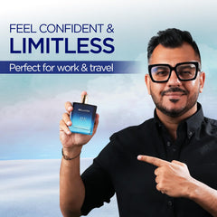 Cologne for men - Skai Aquatic Cologne for Men & Women with Bergamot, Pink Pepper | Long Lasting Cologne for men, 20% Perfume Oil Concentration | Unisex | Vegan | Not tested on animals | 3.3 Fl.oz