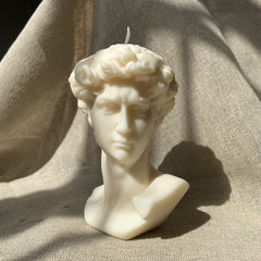 BONUS Large Bust David Statue Soy Wax Scented Candle Hand Poured Aroma Candle Home Candle