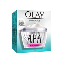 Olay 80700245 Luminous Niacinamide + AHA Face Cream Moisturizer 50G
