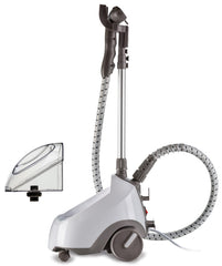 Kenwood Garment Steamer 1500W with 2L Water Tank Capacity, Rotary Wheels, Folding Rack, Trouser Press, Glove GSP65.000WH White