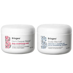 Briogeo Bestsellers Duo, Includes 8oz Deep Conditioning Mask and 8oz Micro-Exfoliating Shampoo
