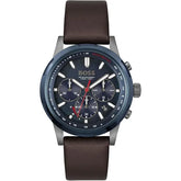 Hugo Boss SOLGRADE Men's Watch, Analog - Brown / Blue