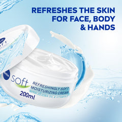 NIVEA Moisturising Cream, Soft Refreshing Jar - 200ml
