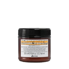 Davines Naturaltech Nourishing Vegetarian Miracle Conditioner, Restructuring & Hydrating for Dry & Damaged Hair With Vegetal Keratin Deeply Moisturizes Dry Hair, 8.45 Fl Oz