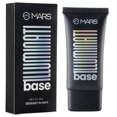 MARS Illuminati Base Dewy Primer with Highlighter | Glowy Dewy Primer for Face Makeup | Natural Finish (45ml) (PINK)