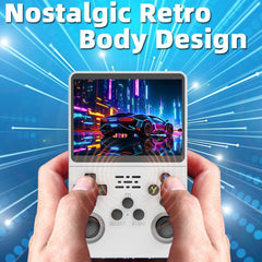 Dpofirs Handheld Game Console, 3.5 Inch IPS Screen, Mini Retro Console, Portable Pocket Console, 3000mAh Battery, Retro Emulator Systems, Portable Handheld Video Game Console (128G)