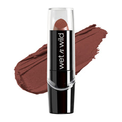 wet n wild Silk Finish Lipstick, Hydrating Rich Buildable Lip Color, Formulated with Vitamins A,E, & Macadamia for Ultimate Hydration, Cruelty-Free & Vegan - Java