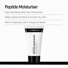 The INKEY List Peptide Face Moisturiser Cream Helps to Reduce Wrinkles Hydrate Skin and Support Natural Collagen 50ml