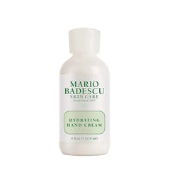 Mario Badescu Hydrating Hand Cream for Dry Cracked Hands Hand Care Infused with Revitalizing Peppermint Absorbs Quickly, Non Greasy and Delivers Lightweight Hydration, 4 Fl Oz 118 ml