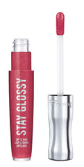 Rimmel Stay Glossy Lip Gloss - Non-Sticky and Lightweight Formula for Lip Color and Shine - 500 Rulebreaker, 18oz