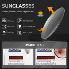 AEVOGUE Sunglasses For Women Oversized Rimless Diamond Cutting Lens Sun Glasses AE0534
