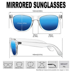 KANASTAL Polarized Sunglasses Men, Fashion Square Sun Glasses Women, Classic Shades for Womens, Driving Fishing Outdoor 100% UV400 Protection