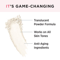 IT Cosmetics Bye Bye Pores β Poreless Finish Loose Setting Powder Makeup β Translucent Blurring Powder for All Skin Tones β Face Powder with Peptides, Silk, Collagen & Antioxidants β 0.23 oz