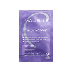 Malibu C Blondes Wellness Remedy Help Removes Discoloration from Bleached, Highlighted or Natural Blonde Hair and Restores Vibrance and Shine with Vitamin C Complex, 5 grams - 1 count