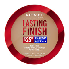Rimmel Lasting Finish, 008 Soft Beige, Compact Foundation, Soft-Focus Finish, Matte Finish, Full Coverage, SPF20, Vegan Formula, 7g