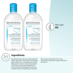 BioDerma Hydrabio H2O - Micellar Water (16.7fl. oz, Pack of 2)