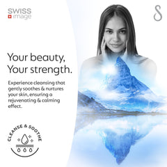 Swiss Image Soothing Micellar Water 400 ml | Gentle Makeup Remover & Cleanser | Calms Irritation, Reduces Redness & Soothes Skin | Non-Rinse Formula for Normal to Dry Skin| Swiss Made