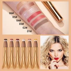 Cream Contour Beauty Wand,Xcreando Liquid Contour Stick with Cushion Applicator Silky Liquid Bronzer Stick Waterproof Lightweight Face Concealer Contouring with Natural Matte Finish(#03 Peach Blush)